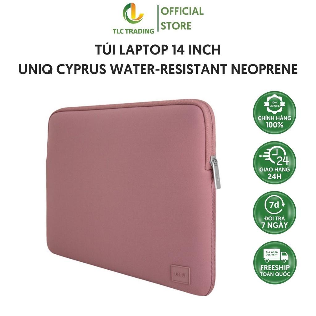 Túi Đựng Laptop UNIQ Cyprus Water-Resistant Neoprene dành Cho Laptop 14 Inch Chống Nước Chống Sốc Nhiều Màu