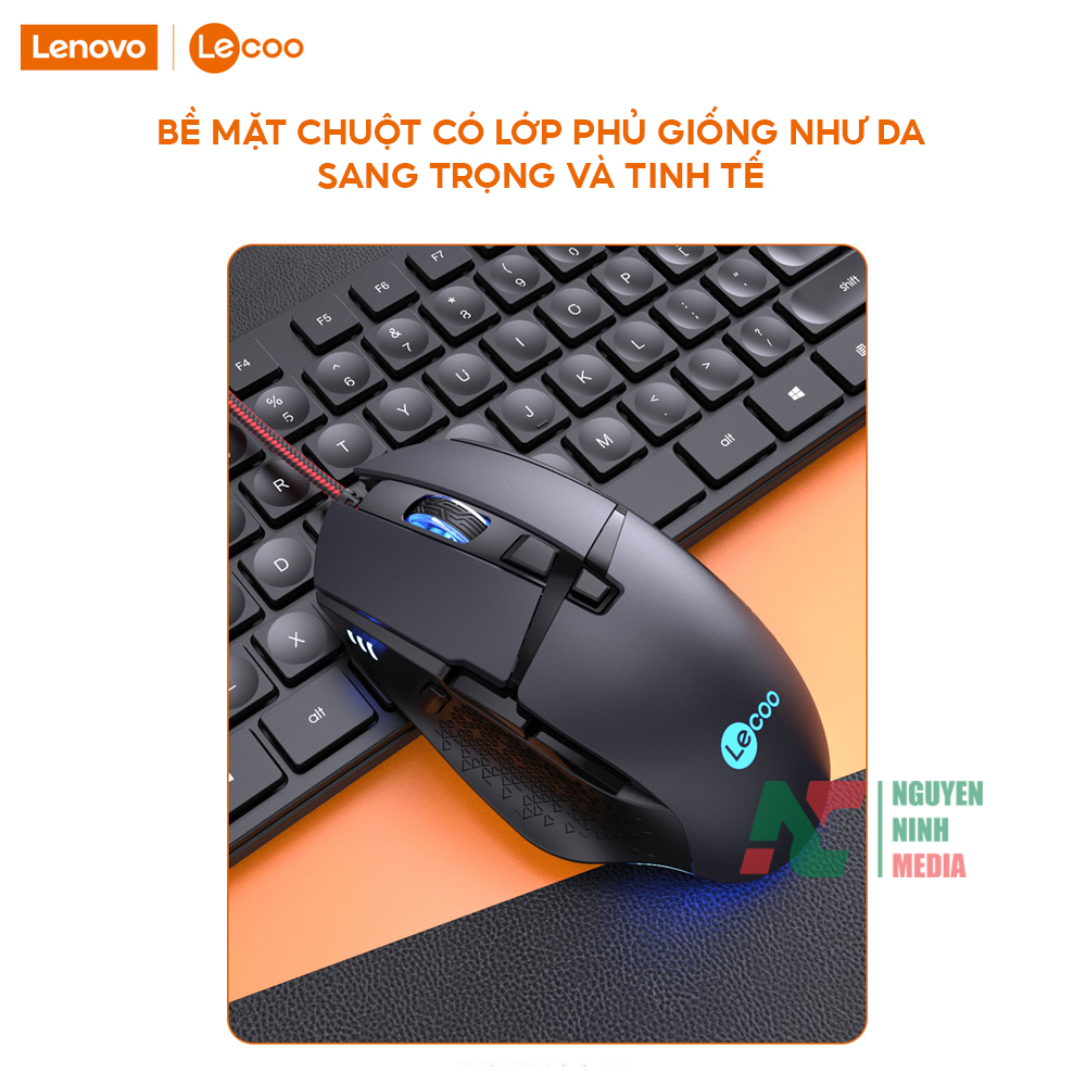 Chuột Gaming Có Dây Lenovo Lecoo MG1101 - Hàng Chính Hãng