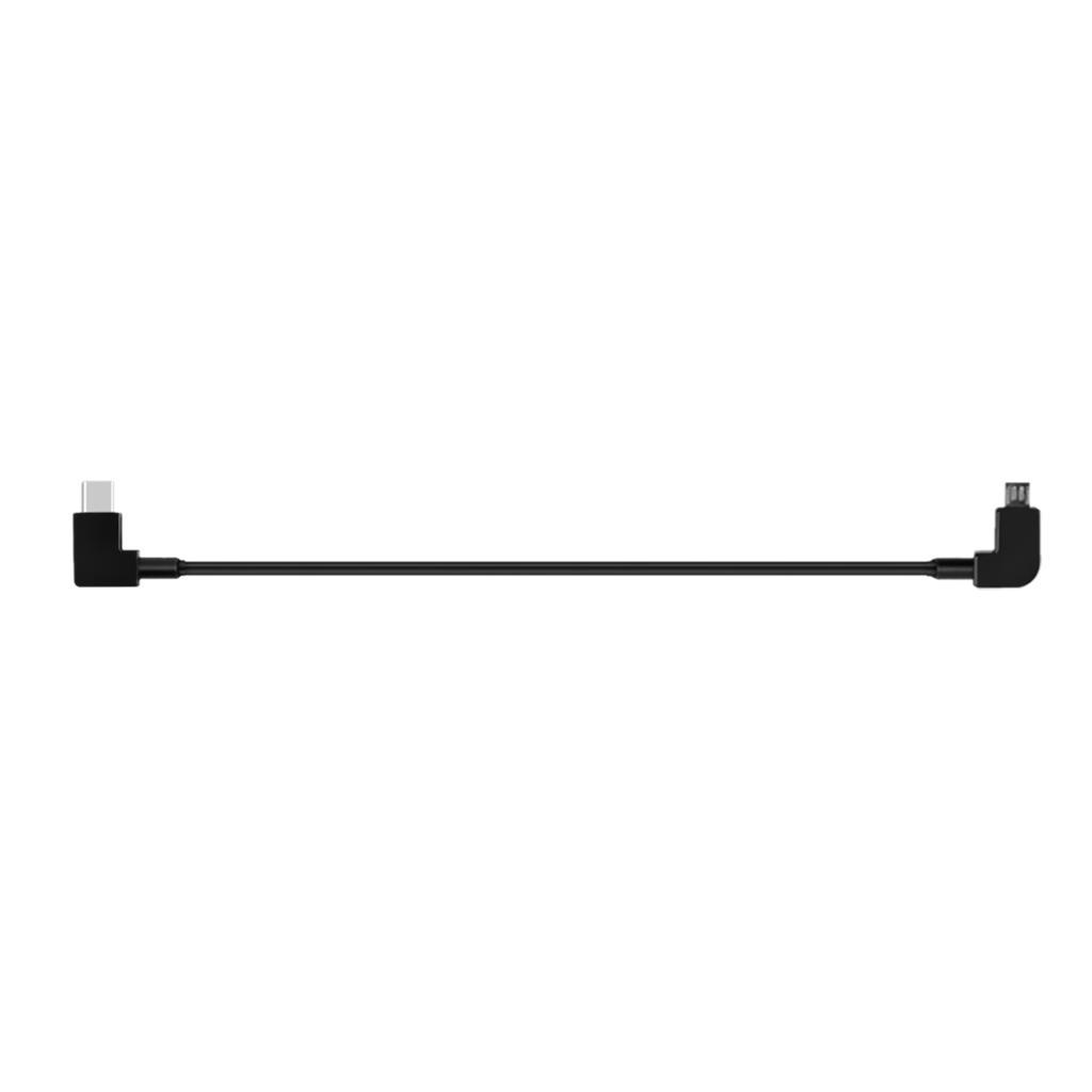 Type-C Male to Micro USB Male Right Angle Data Sync and Charge Adapter Cord
