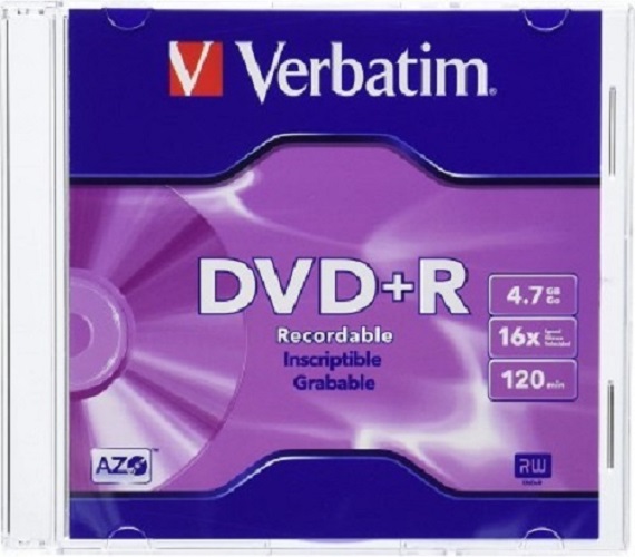 Đĩa Verbatim DVD+R 4.7GB 16 x 10psc - Hàng chính hãng