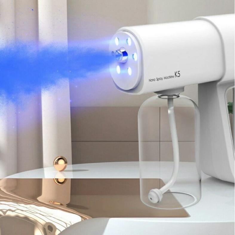 Máy phun khử khuẩn K5 và K5 Pro Súng phun nano khử khuẩn bằng tia cực tím Laser 8 Mắt UV