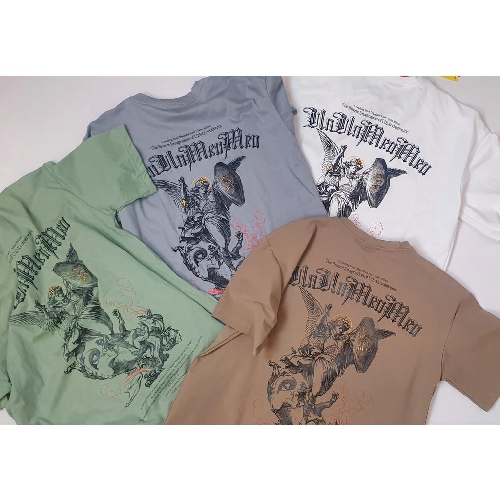 Áo thun in họa tiết Thiên Thần - Unisex - Chất Liệu Vải Thun Cotton 100% - From Rộng Tay Lỡ - Ủn Ủn Meo Meo
