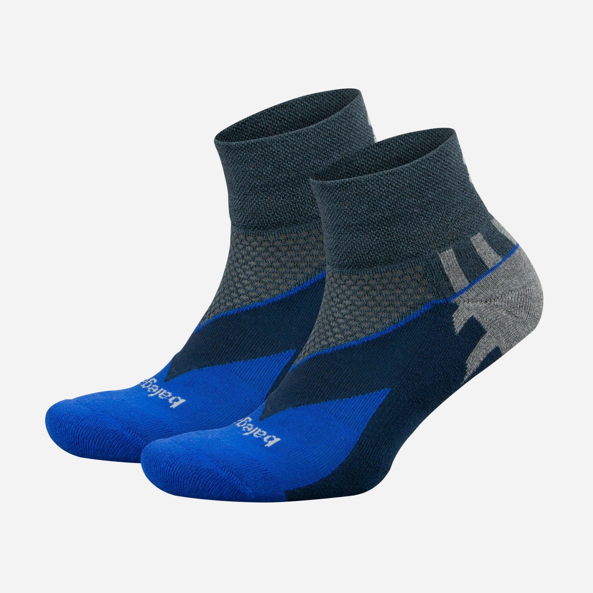 Vớ thể thao unisex Balega Quarter - Enduro V-Tech Charcoal / Cobalt - 215399