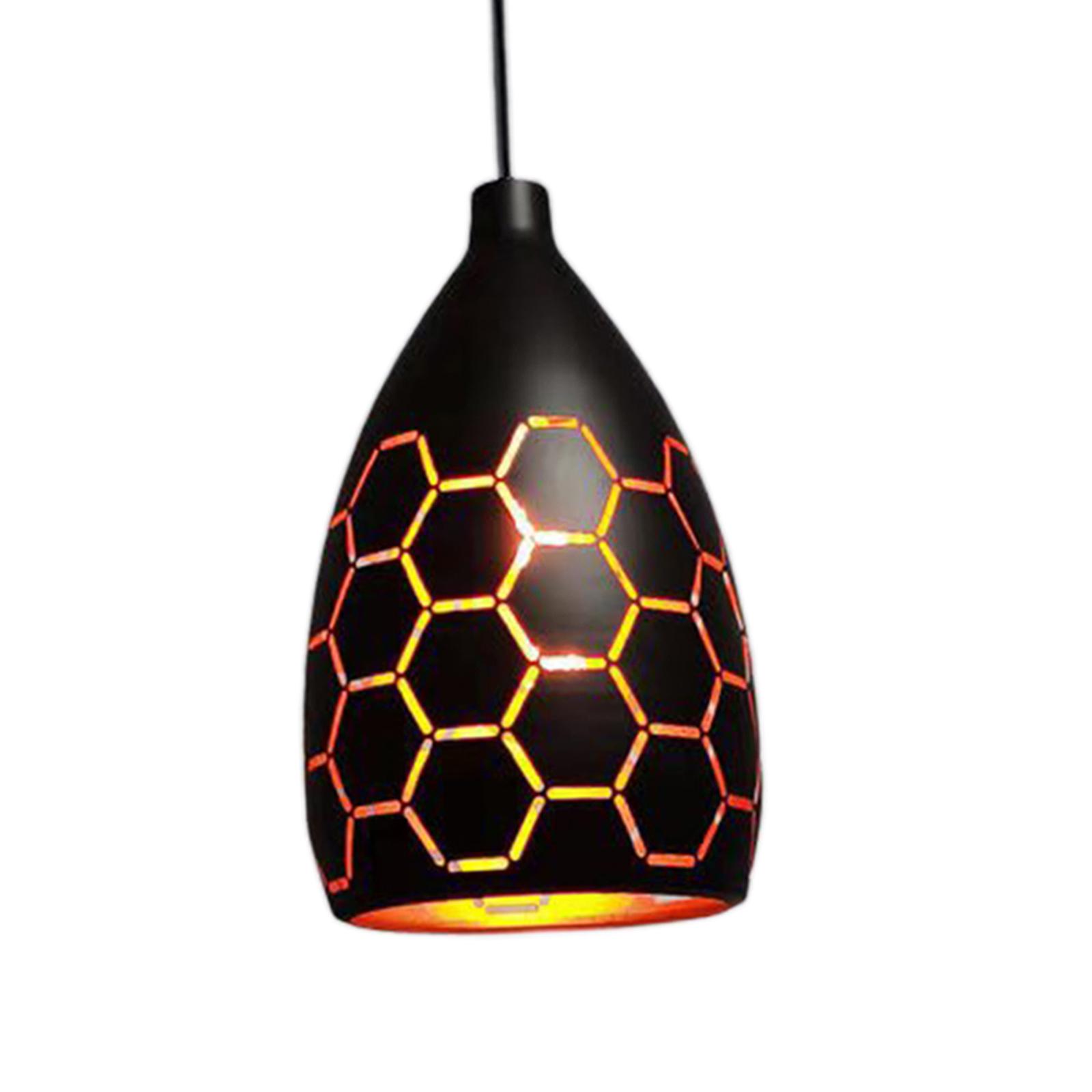 Retro Iron Chandelier LED Lamp Pendant Light Cafe Bedroom Dining Room Decor