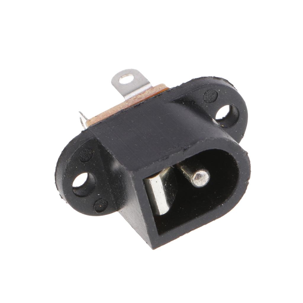 10 Pieces DC Power Supply Female Jack Socket 5.5x2.1mm Barrel-Type Mount