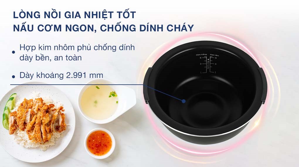 Nồi cơm cao tần Sharp 1.2 lít KS-IH122V-BK - HÀNG CHÍNH HÃNG