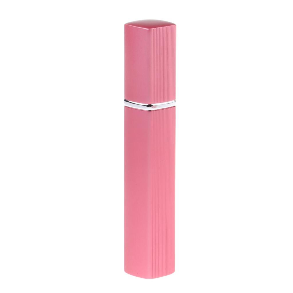 12ml Refillable Empty Fine Mist Sprayer Bottle Atomizer Makeup Perfume Essential Oils Vial Container - Pink, Silver, Red, Blue, Gold, Purple