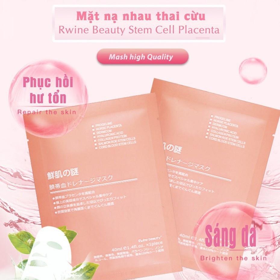 Mặt nạ nhau thai cừu tế bào gốc Nhật Bản Rwine Beauty Stem Cell Placenta Mask