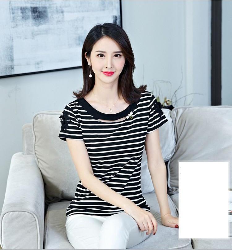 Áo thun thời trang phối cài áo hình con ong AN15