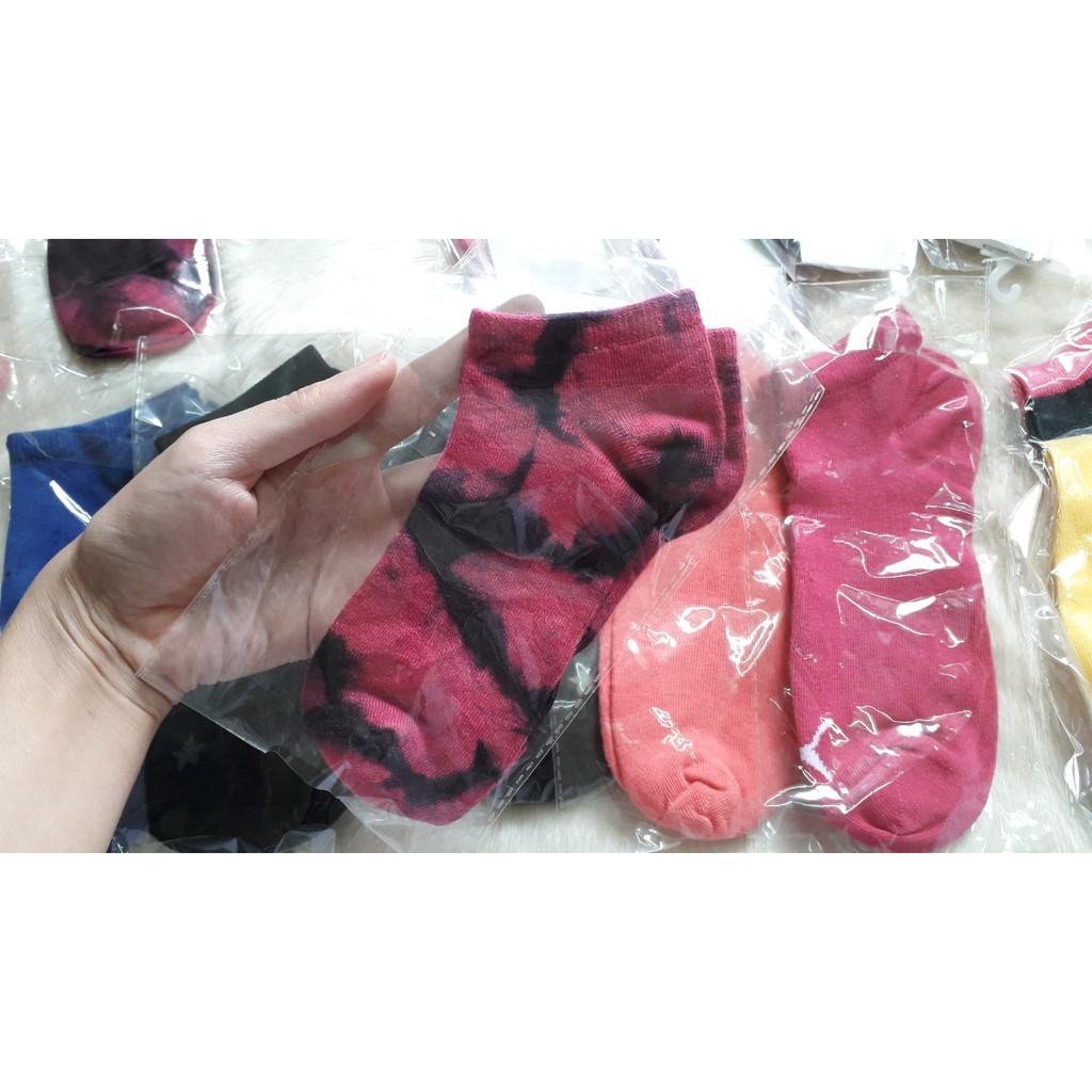 Tất nữ cổ ngắn nhiều màu  cotton ngăn mùi mồ hôi chân siêu thoáng
