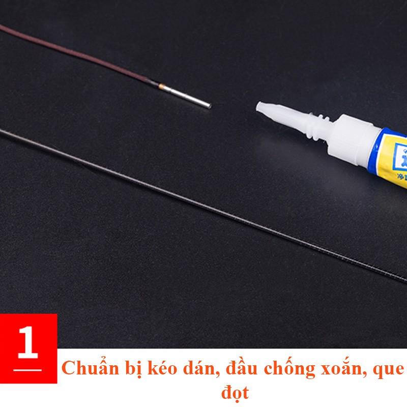 Đầu chống xoắn xoay 360 độ dùng cho ngọn cần câu tay PK-43