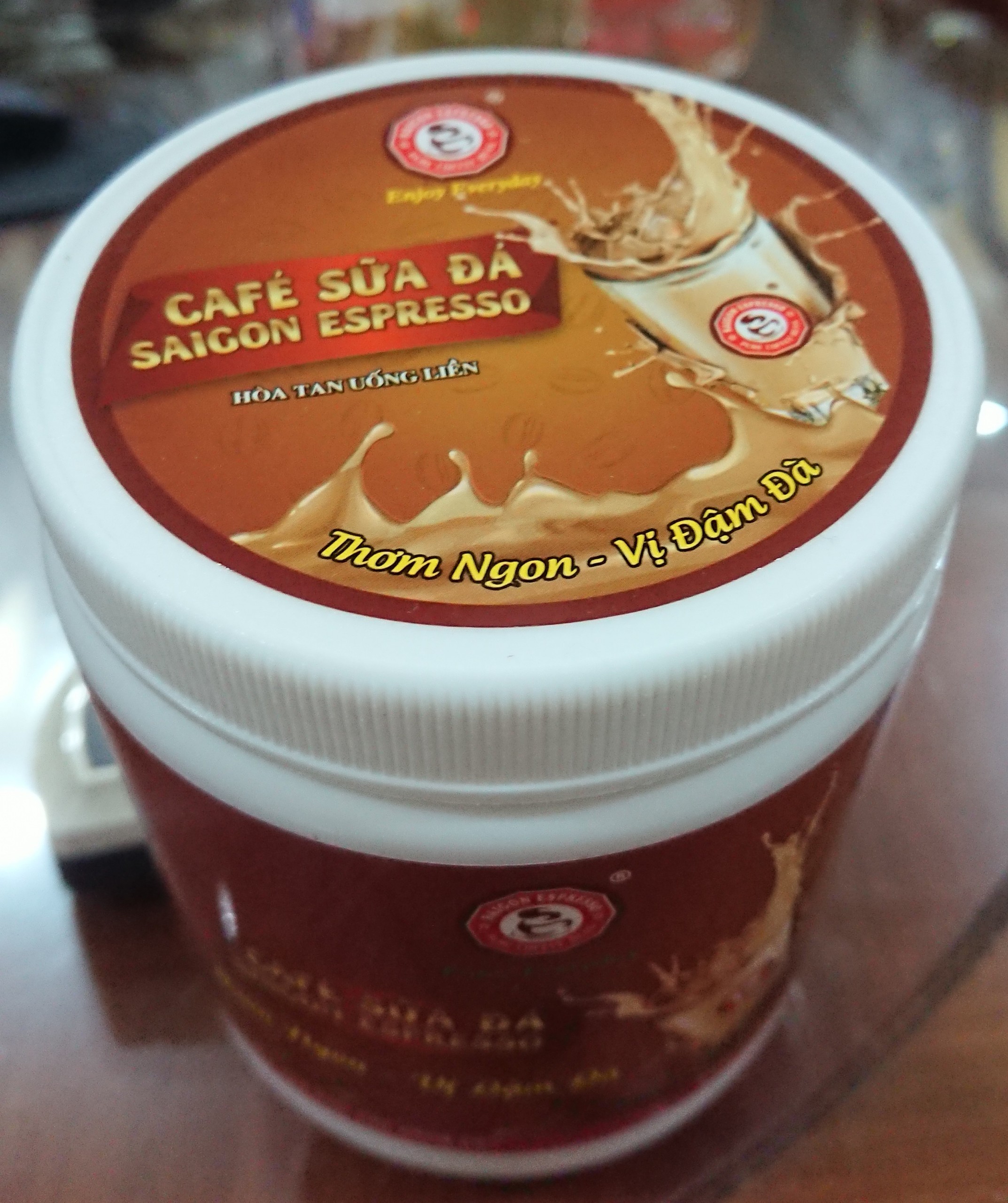 Cà phê sữa đá Saigon Espresso hòa tan, HỦ NHỰA 320g/hủ