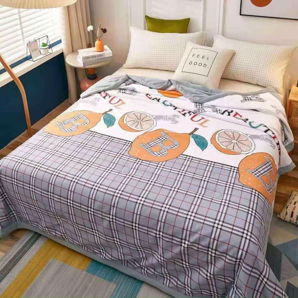 Chăn Cotton Đũi Zaza Home M2T bedding chăn hè nhập khẩu mềm mịn mát kich thước 2m x 2m2