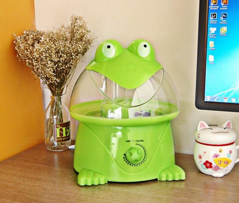 MÁY PHUN SƯƠNG LÀM MÁT CHO GIA ĐÌNH, VĂN PHÒNG MÙA HÈ, MÁY TẠO ẨM KHUẾCH TÁN TINH DẦU LOẠI TO 4 LÍT HÌNH THÚ