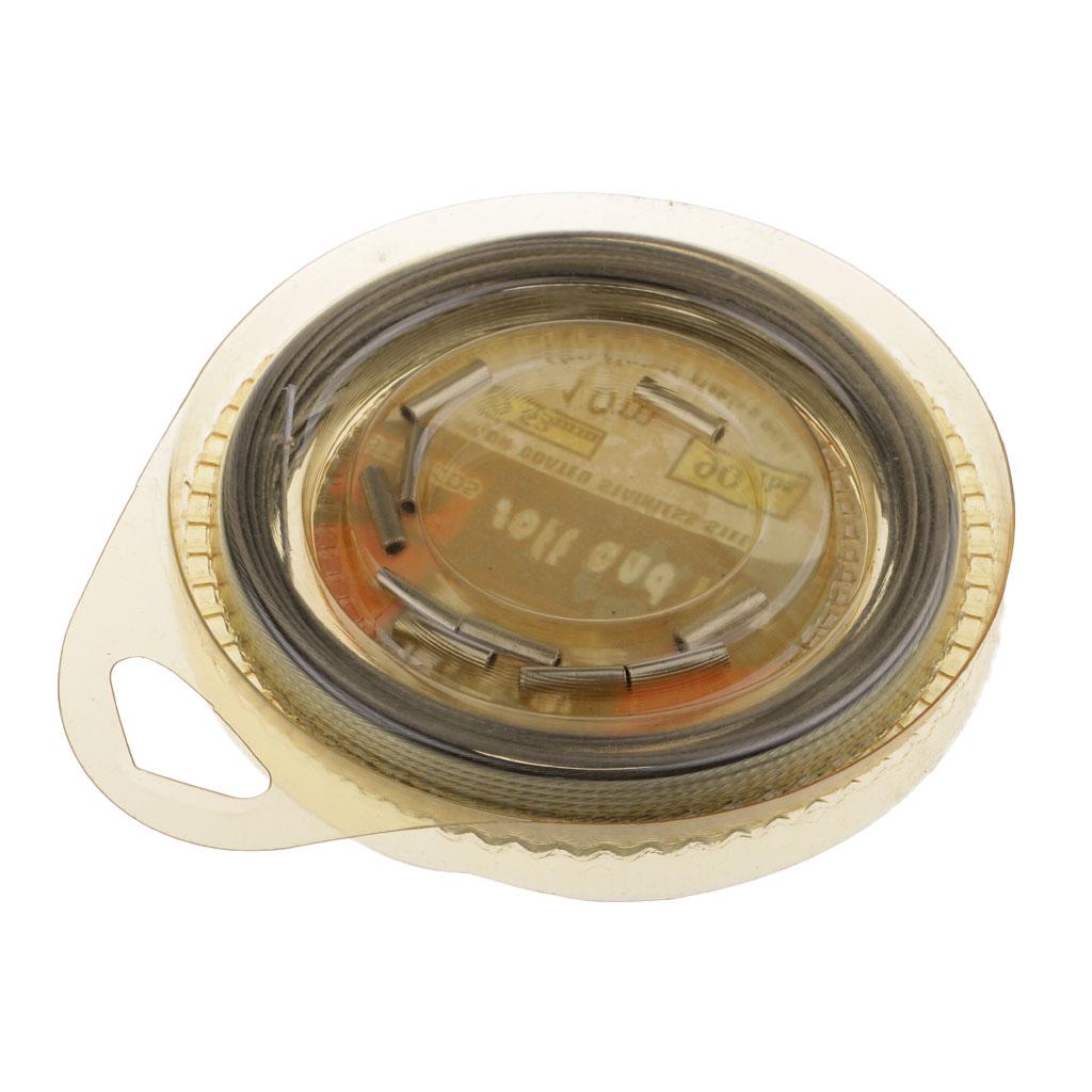10m Durable Stainless Steel Coating Fishing Wire Leader Jigging Line Trace 70/90/120/150LB