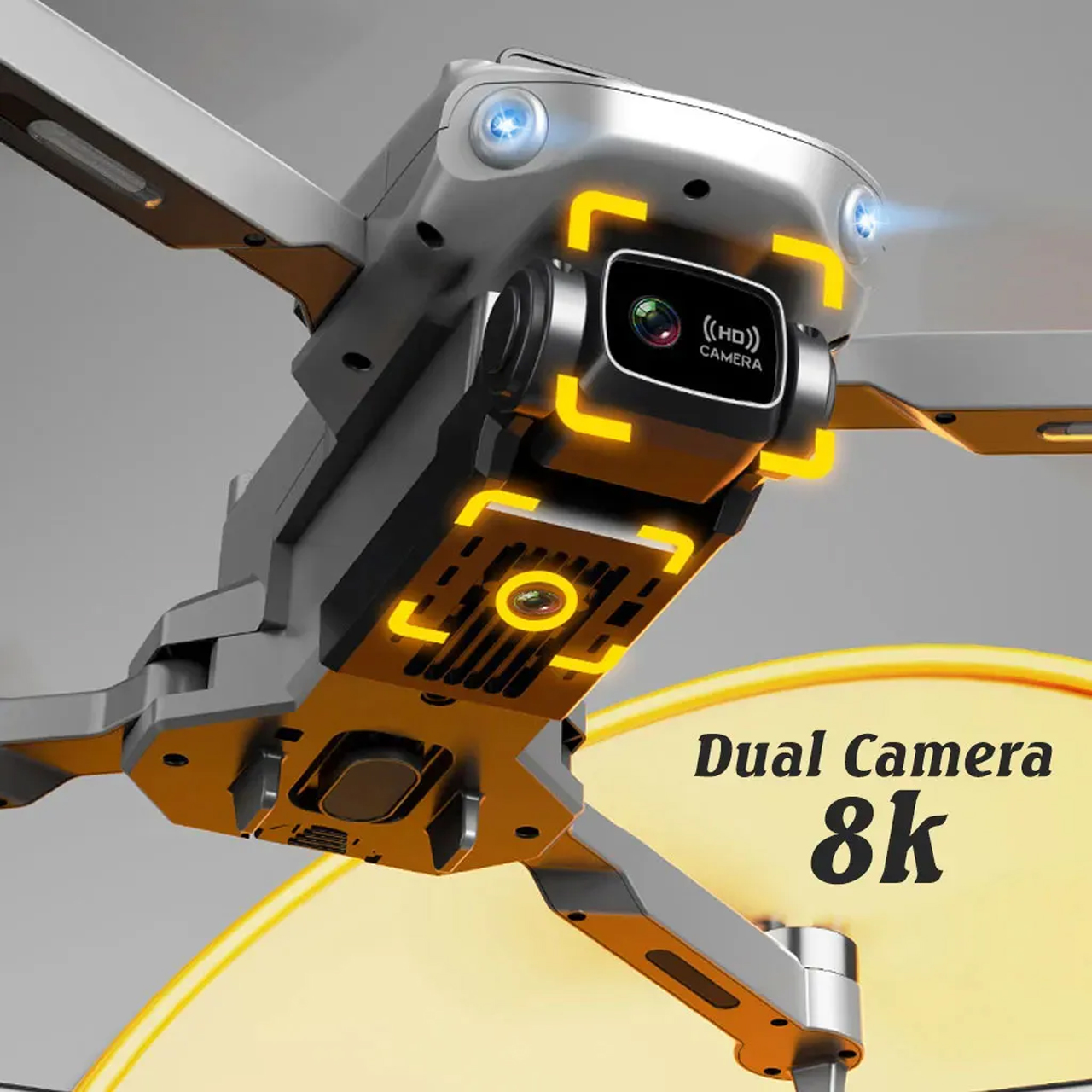Flycam mini giá rẻ camera kép 4K K998 máy bay điều khiển từ xa drone S11 Pro có cảm biến tránh va chạm, bay 25 phút, truyền hình ảnh trực tiếp về điện thoại, G.P.S tự quay trở về, động cơ không chổi than - hàng chính hãng