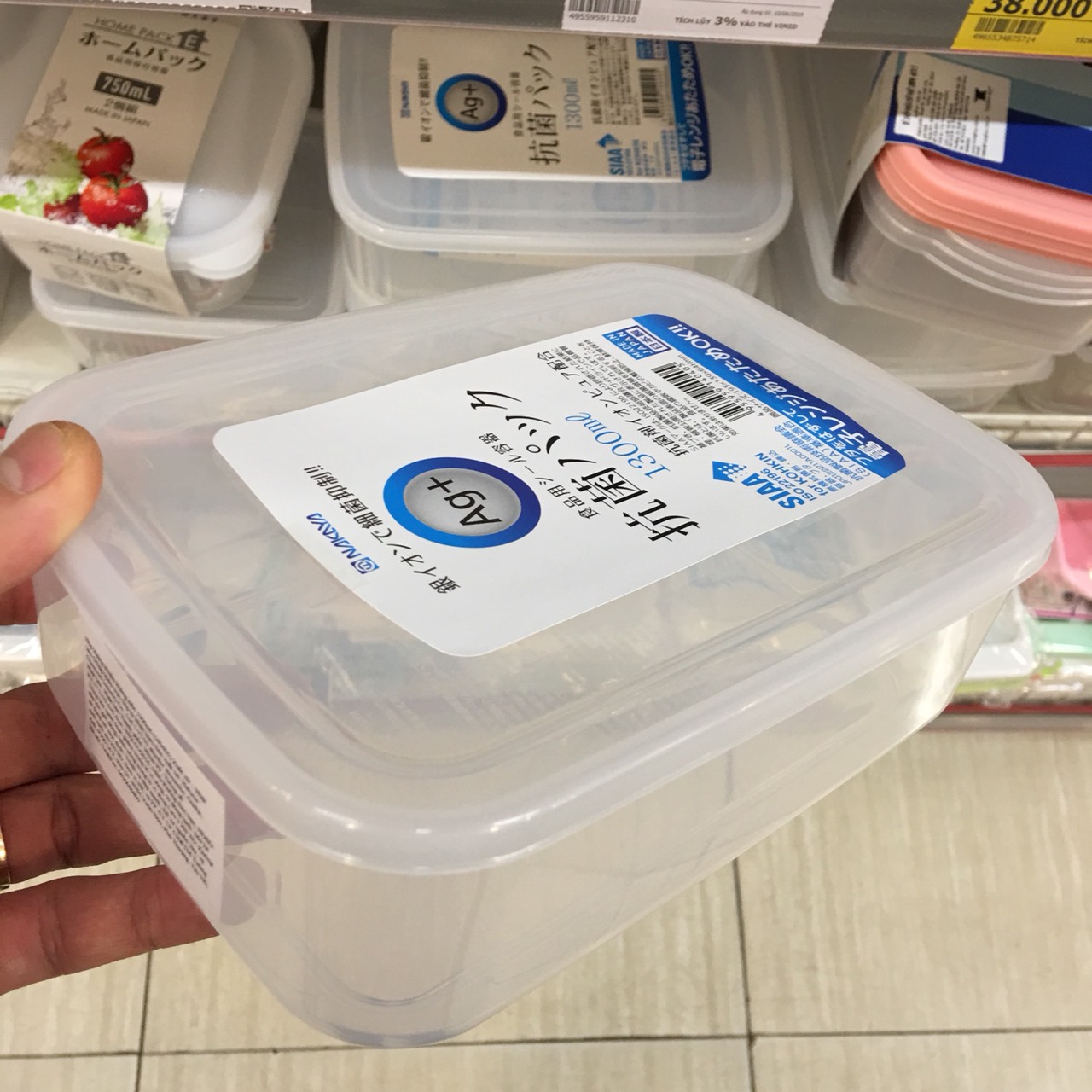 Hộp nhựa bảo quẩn thực phẩm kháng khuẩn tuyệt đối Nội địa Nhật Bản