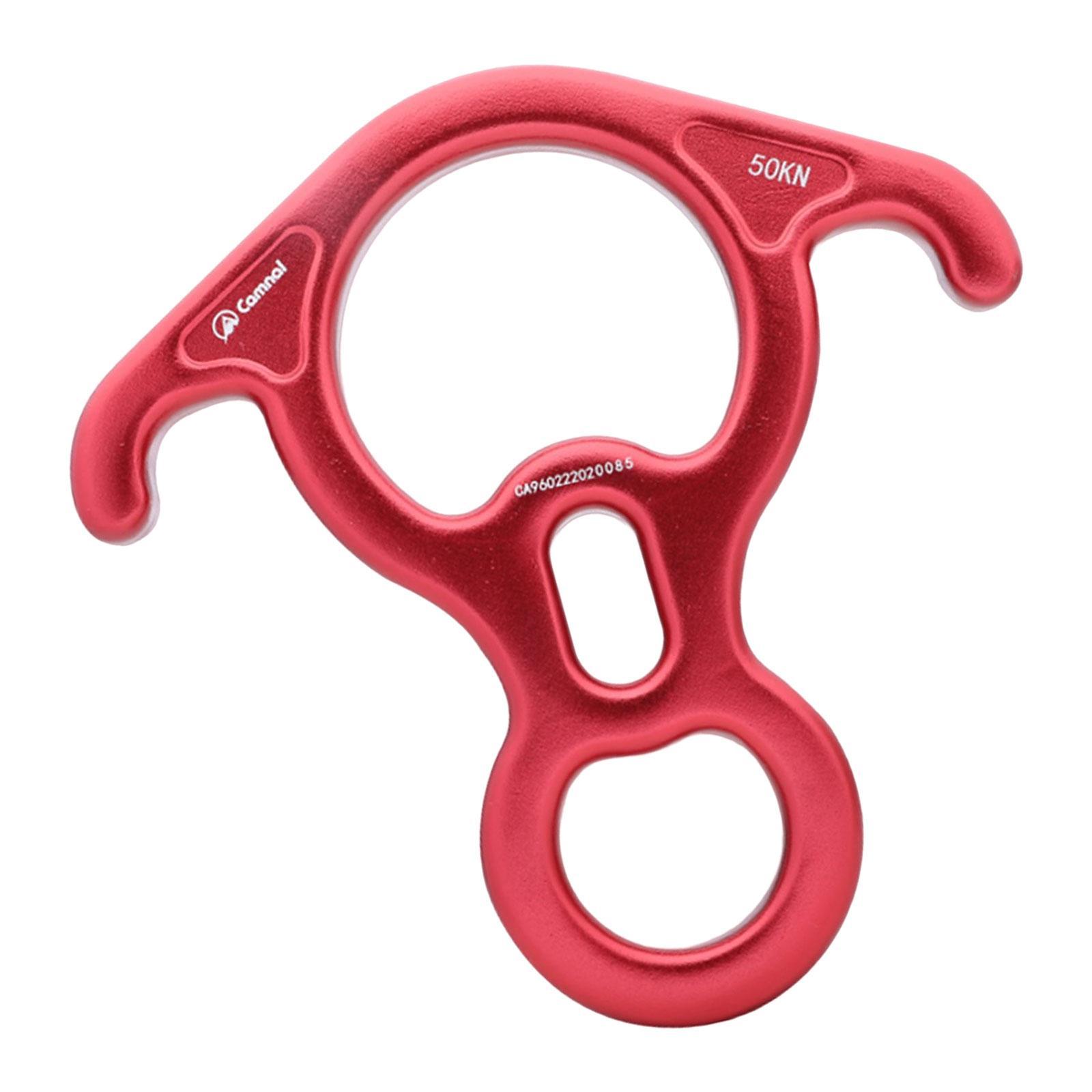 50kN Descender Aluminum Alloy Belay Device Downhill Equipment