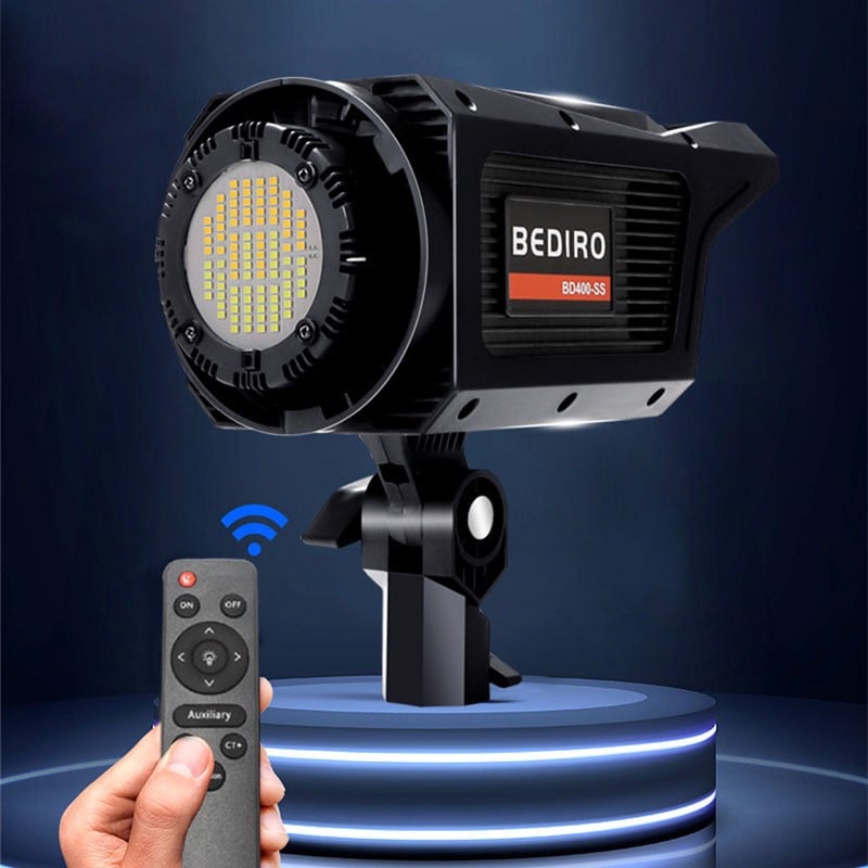 Bediro Bd-400s - Bộ Đèn Bowen Cho Studio Giá Rẻ Cho Phòng Chụp Sản Phẩm, Quay Phim, Livestream (100W