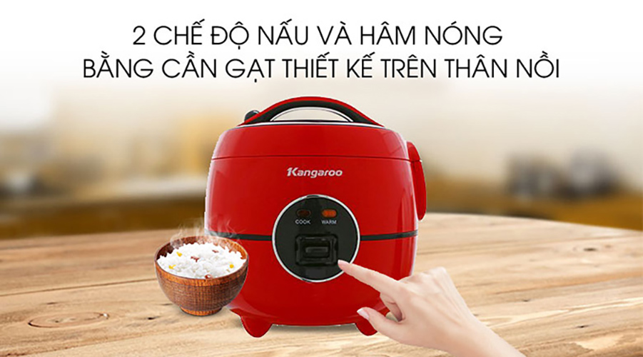 Nồi Cơm Điện Kangaroo KG822 (1.2L) - Hàng chính hãng