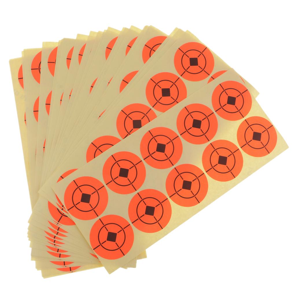 1000pcs 1.6" Multi Size Splatter Shooting Targets Stickers,Adhesive Reactive Paper Targets for Shooting Practice Training