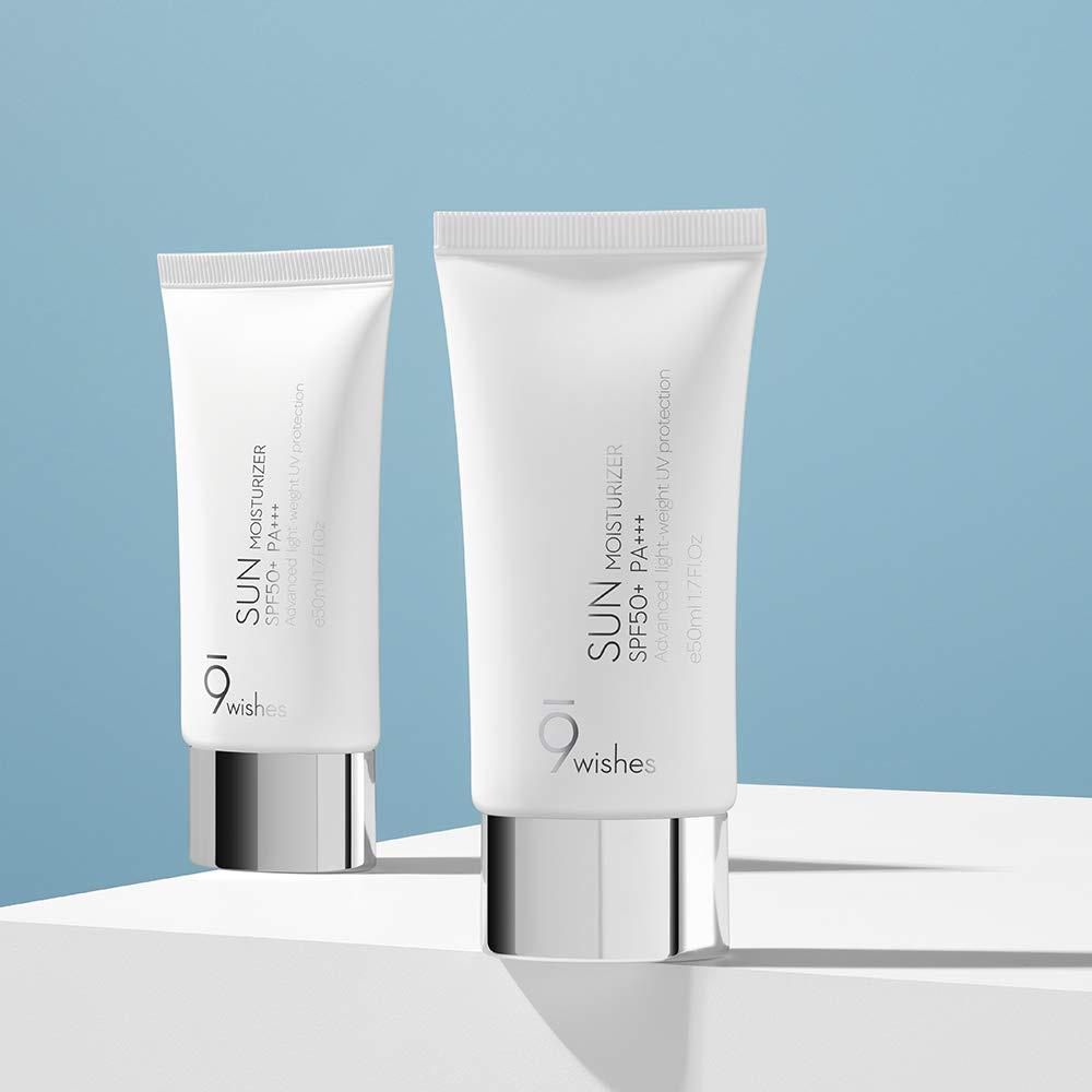 Kem chống nắng trắng da 9 Wishes Sun Moisturizer SPF 50+ PA+++ Hàn Quốc 50ml