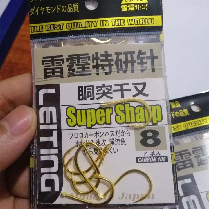 Lưỡi Câu Cá Nhật Bản Super Sharp Lưỡi Câu Đài Siêu Cứng Siêu Bén LC17