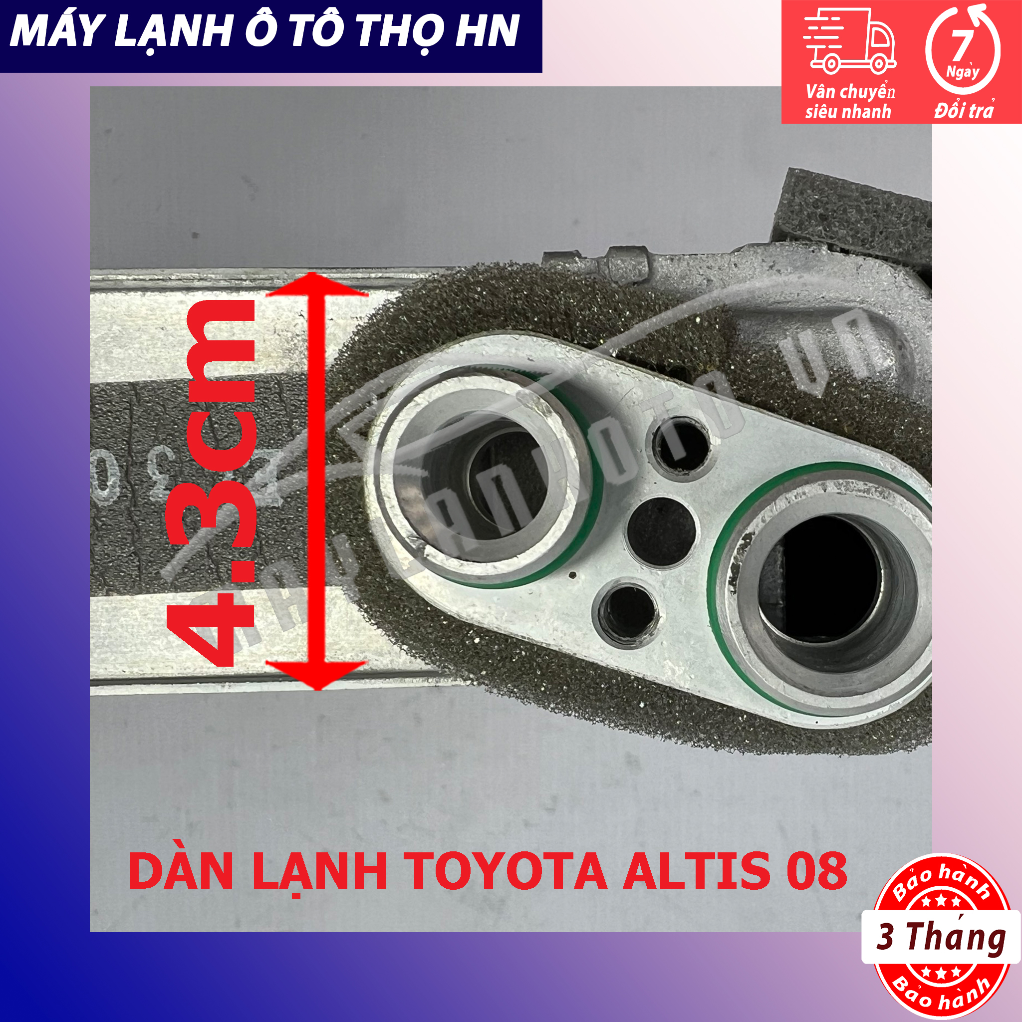 Dàn (giàn) lạnh Toyota Altis 2008 2009 2010 2011 2012 2012 Hàng xịn Thái Lan 08 09 10 11 12