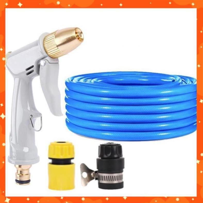 Bộ dây vòi xịt nước rửa xe, tưới cây tăng áp 3 lần, loại 20m 206846