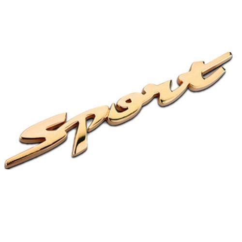 Decal Tem Chữ Sport 3D Kim Loại Dán Xe Ô Tô MS-34