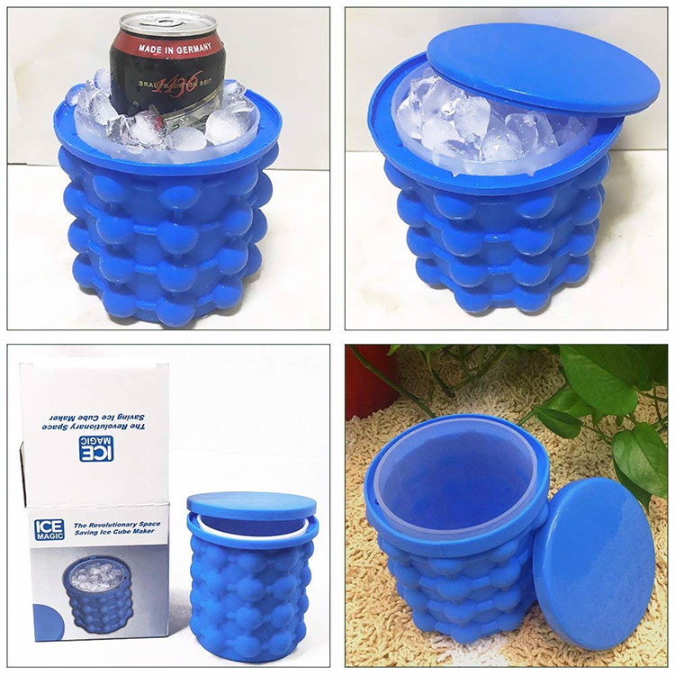 Cốc Làm Đá Thông Minh Ice Genie Hộp Làm Đá Thông Minh Tiết Kiệm Không Gian Ice Cube Maker