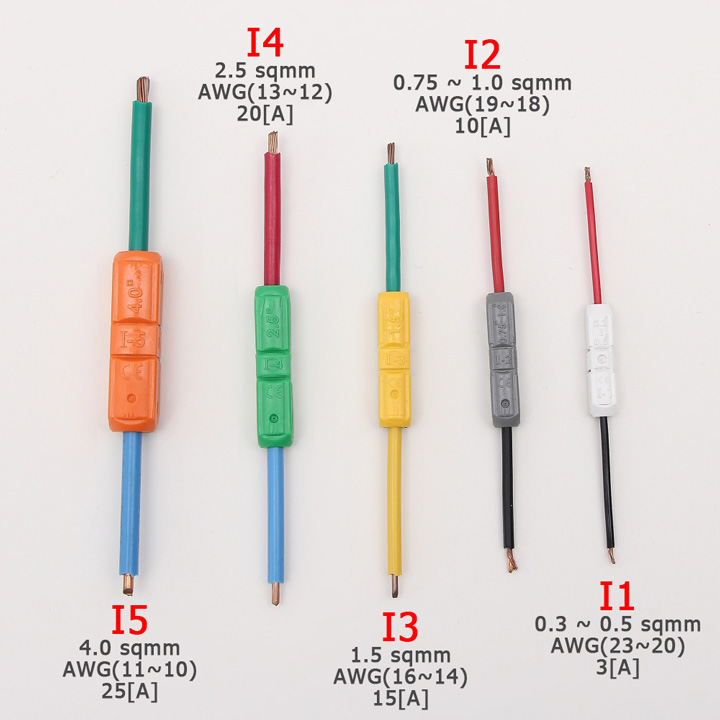 Combo 10 cái Cút nối dây điện chữ I Hàn Quốc I1 I2 I3 I4 I5