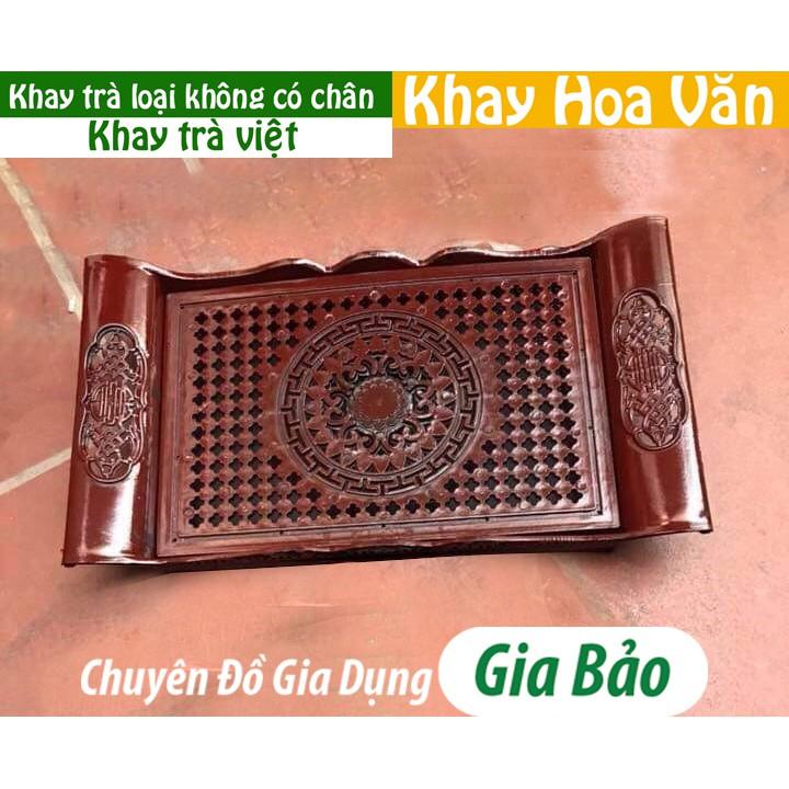 Khay trà nhựa giả gỗ cao cấp