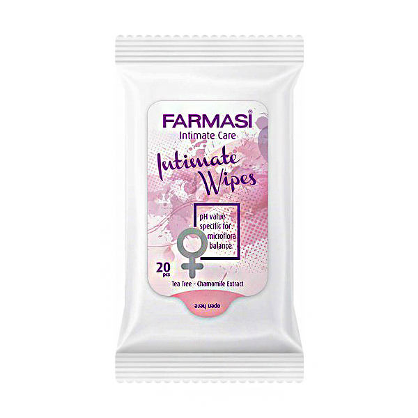 Khăn ướt vệ sinh vùng kín Farmasi intimate wet wipes 20pcs