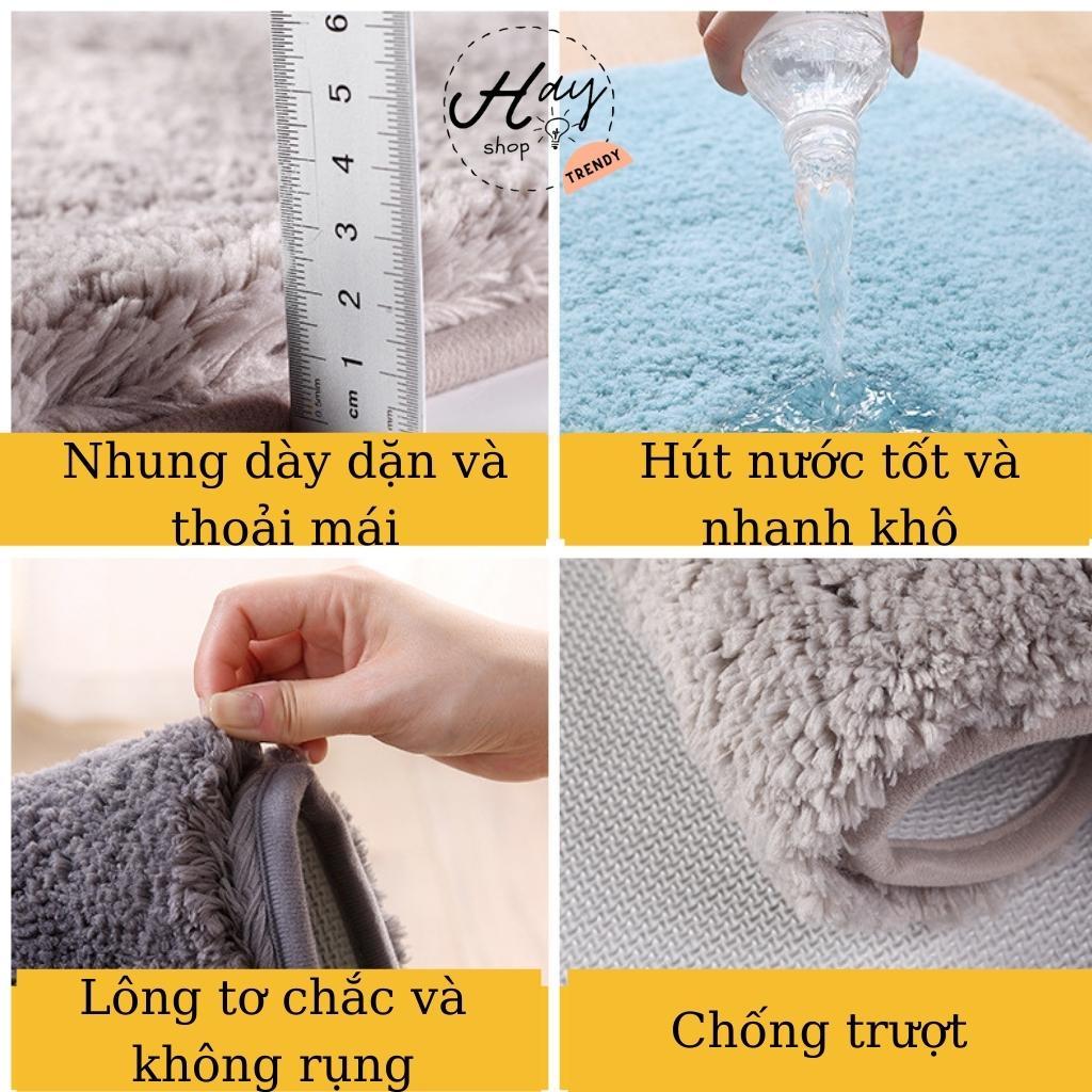 Thảm Chùi Chân Nhà Tắm, Thảm Lông Lau Chân Chống Trượt Đẹp Cao Cấp Siêu Thấm