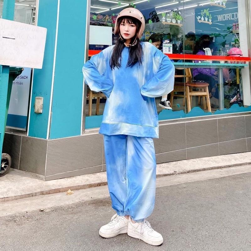 Set loang màu xanh biển