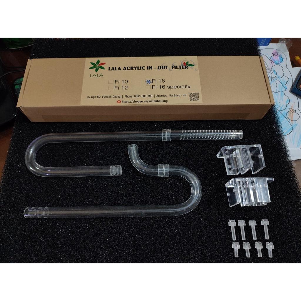 Bộ in out ACRYLIC xoay 360 độ - in out thủy sinh - bộ in out cao cấp - Phụ kiện lọc - phụ kiện thủy sinh-ShopLeo