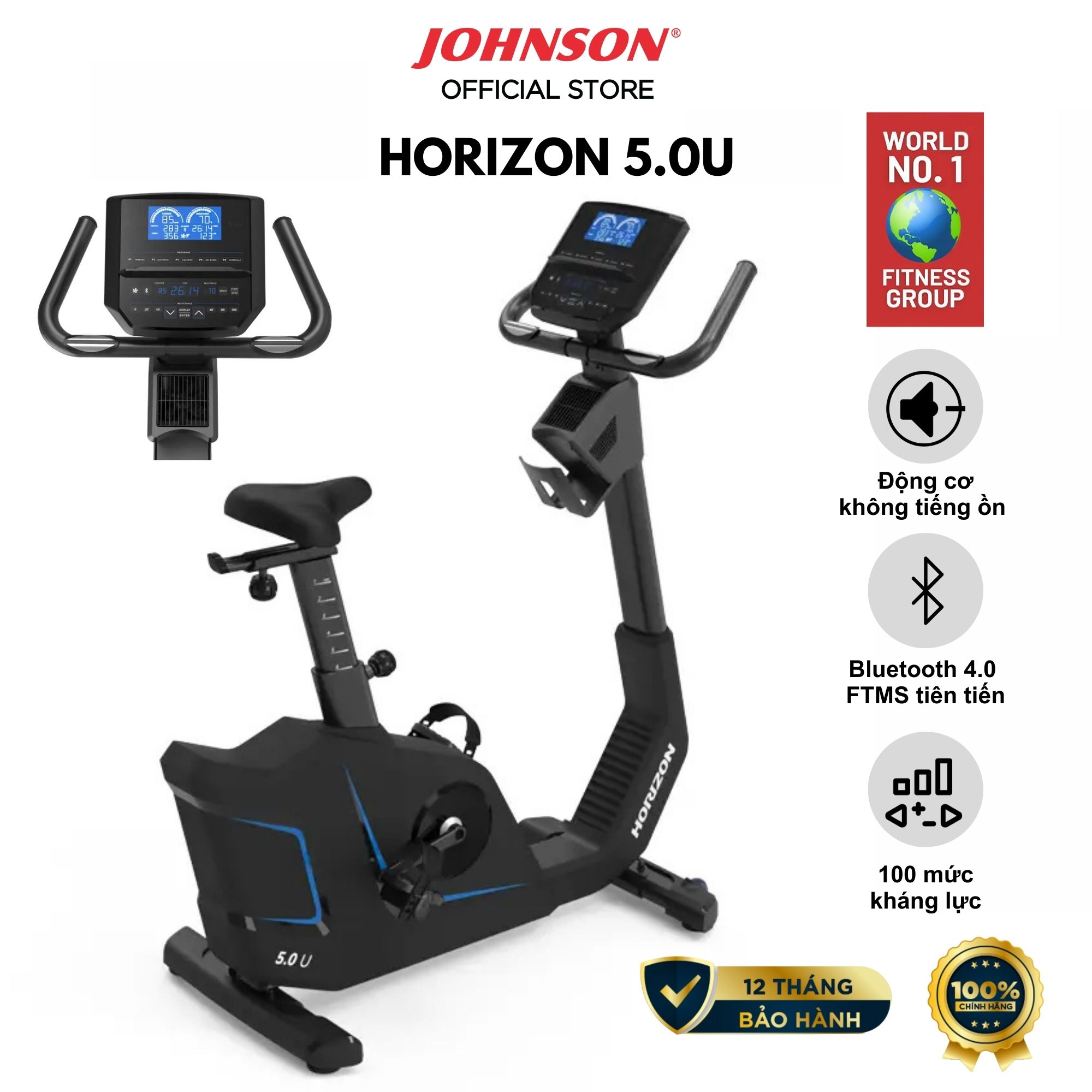 Xe Đạp Thể Dục Thẳng Đứng Trong Nhà Horizon 5.0U