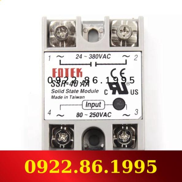 Rơ le bán dẫn Fotek SSR-40 AA hàng mới
