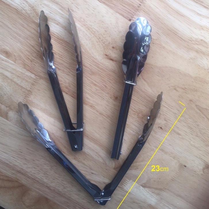 Dụng cụ kẹp gắp đồ ăn, gắp đá, gắp đồ nướng inox mẫu cánh hoa