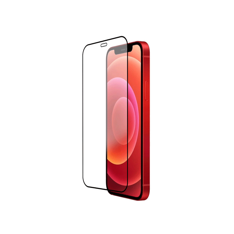 Dán cường lực iPhone 12/12 Pro MIPOW Kingbull HD Premium Full viền đen - Hàng Chính Hãng