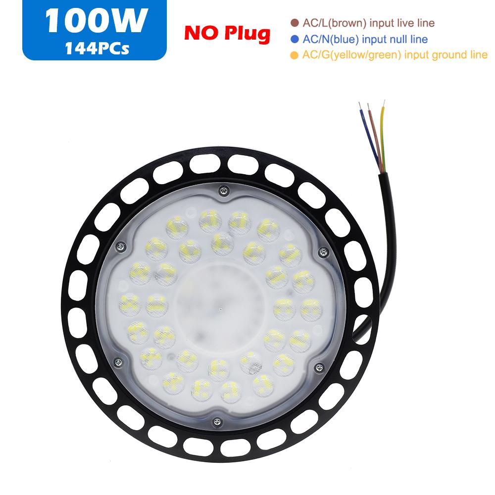 AC220V Siêu sáng UFO LED Đèn High Bay Chống thấm nước Chiếu sáng công nghiệp thương mại Thị trường Nhà kho Đèn nhà để xe