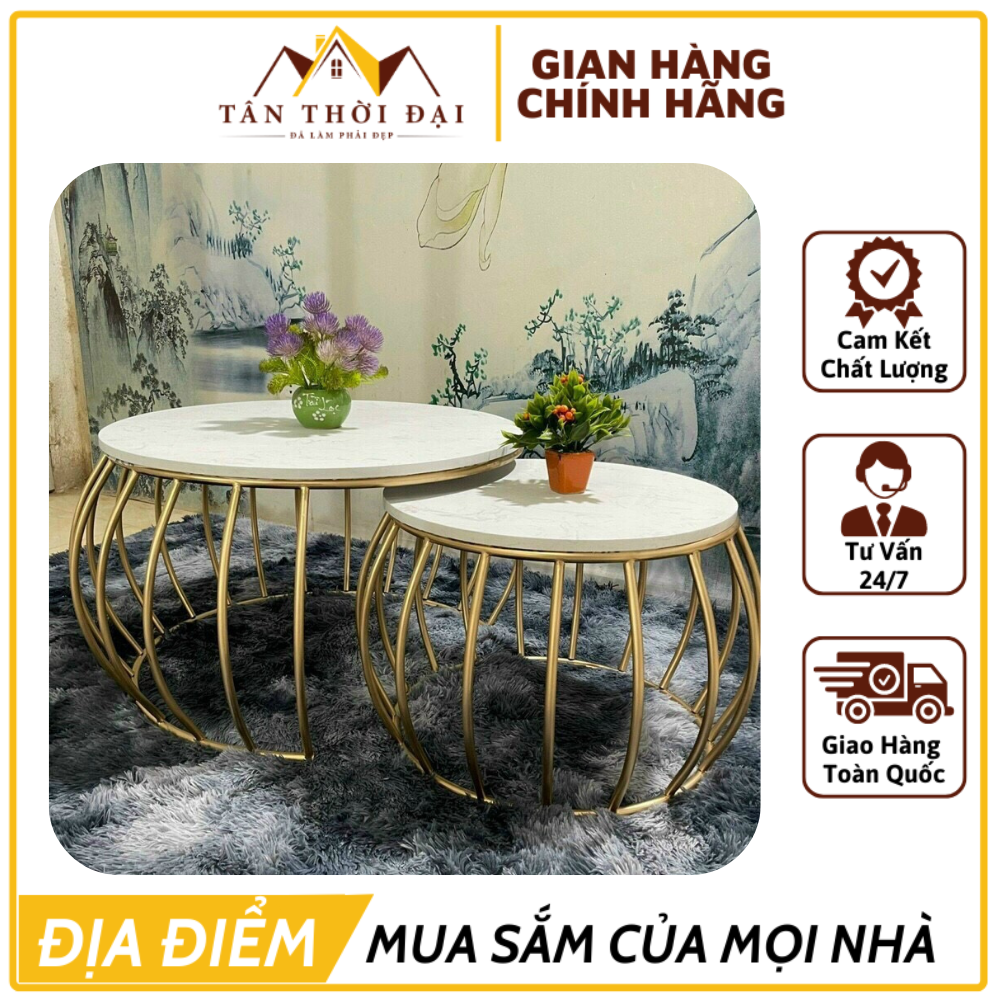 Bàn Trà Lồng Nhiều Mẫu, Bàn Trà Sô Pha, Bàn Décor Gia Công Đẹp, Sang Trọng - Tổng Kho Nội Thất Tân Thời Đại