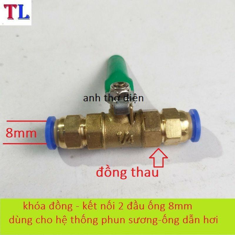 Khoá 8mm phun sương, tưới cây, tưới lan