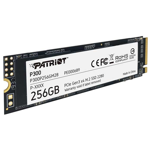 Ổ cứng SSD 256G Patriot P300 M.2 NVMe PCIe Gen3x4  - Hàng Chính Hãng