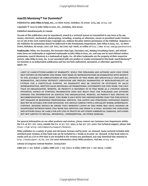 Sách ngoại văn: macOS Monterey For Dummies