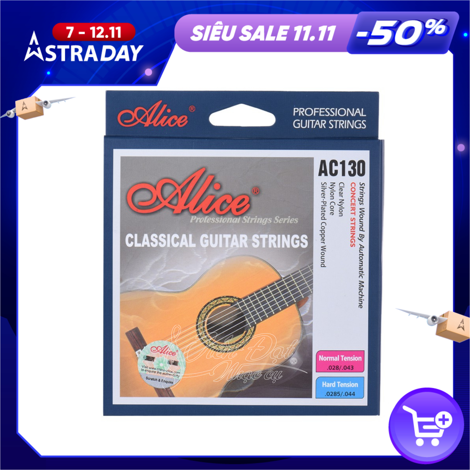 Bộ Dây Đàn Guitar Classic Alice AC130 - Hàng Chính Hãng