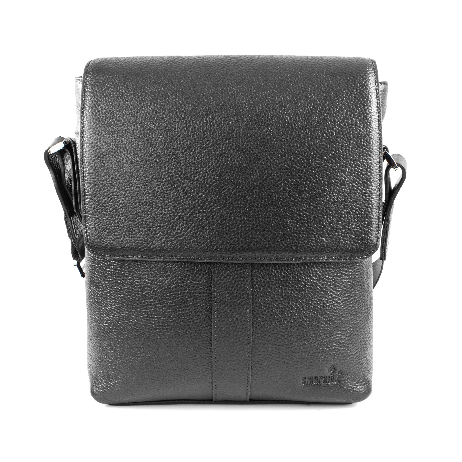 Túi Da Ipad, Túi Đeo Chéo SM242 Da Bò Màu Đen, Nâu