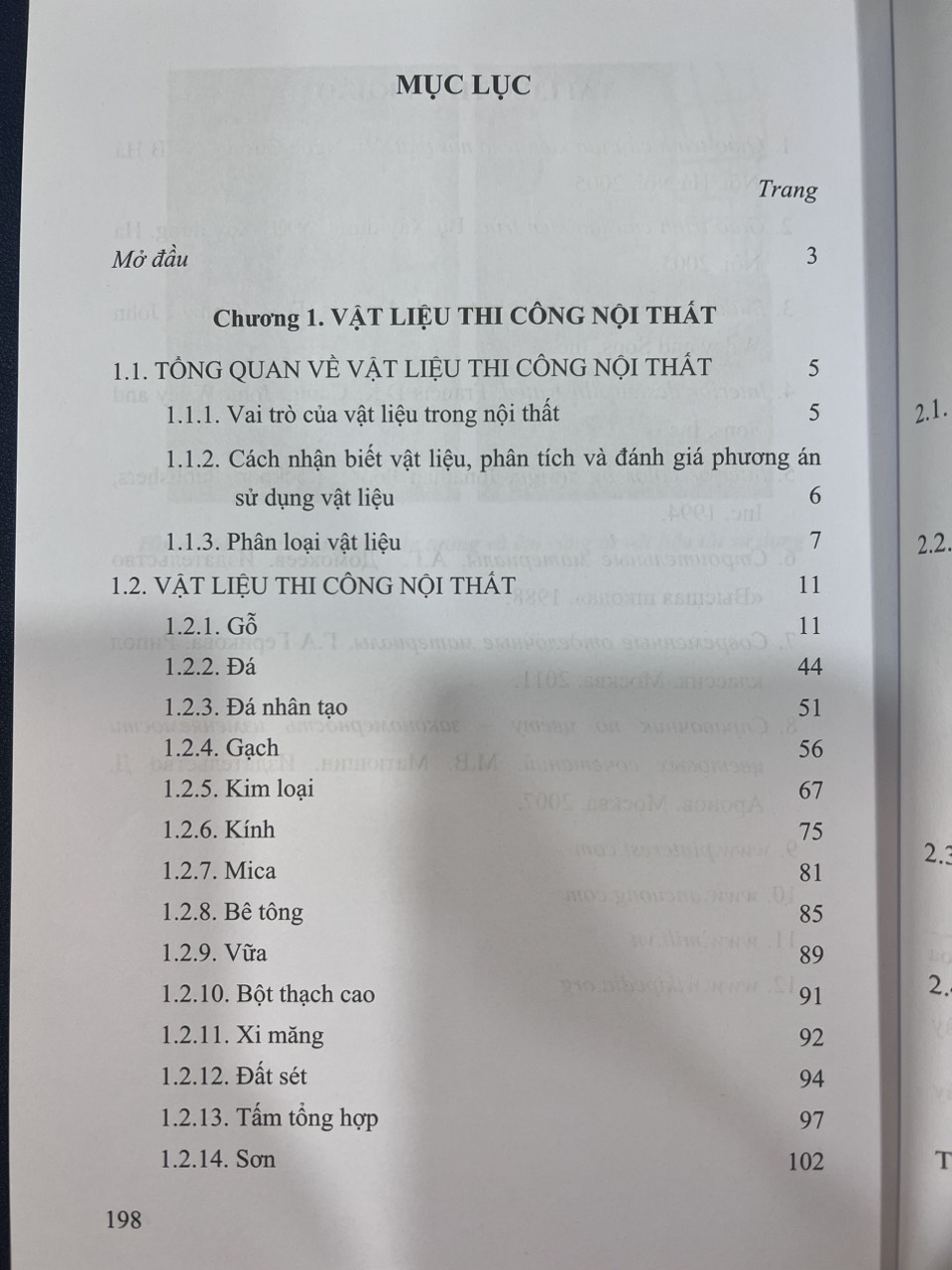 Vật Liệu Và Cấu Tạo Hoàn Thiện Nội Thất