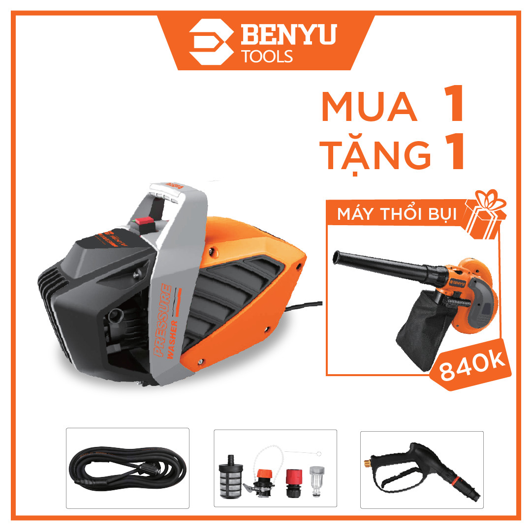 Máy Xịt Rửa Cao Áp 1800W Benyu BY8801